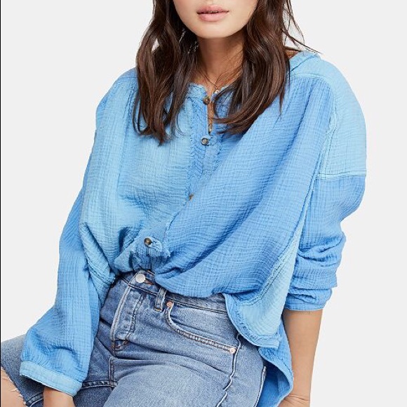Free People Tops - NWT Free People Moving Mountains Gauze Top
